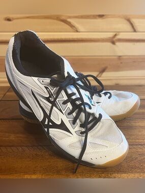 Mizuno Cyclone Speed 2 Volleyball Court Shoes Women's Size 11 White Black